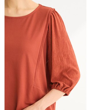 Green Parks 袖表面ドッキングカットプルオーバー Terracotta