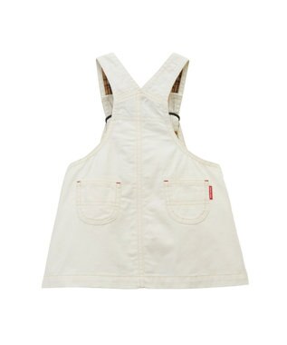 MIKI HOUSE HOT BISCUITS 【ミキハウス】【80-120cm】 ジャンパースカート 白