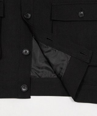 WEGO 【ユニセックス着用ITEM】ダブルポケットショートジャケット ブラック