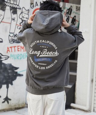 WEGO 【ユニセックス着用ITEM】ピグメントグラフィックプルパーカー 柄3