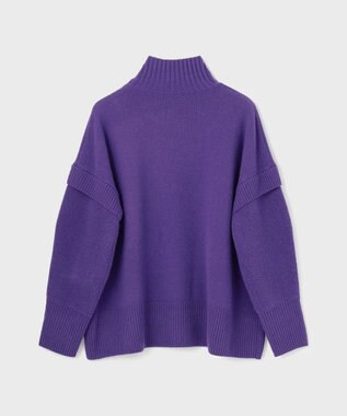 GRACE CONTINENTAL クーマラムニットトップ パープル
