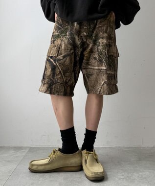 WEGO パターンカーゴショーツ 柄1