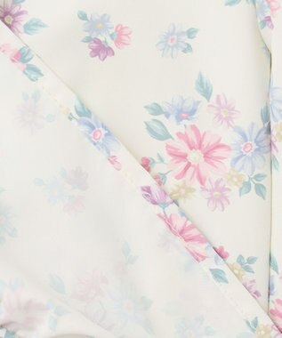 ANY KIDS 裾ペプラム 花柄 ブルゾン エクリュ系