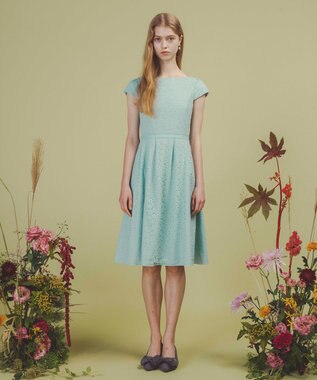 【WEB限定カラーあり・00サイズあり・洗える・消臭】MEMORY OF LACE ドレス