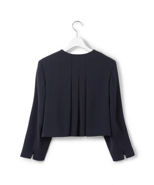 23区 S 【APPLAUDIR】クリアジョーゼット コンパクトタックジャケット ネイビー系