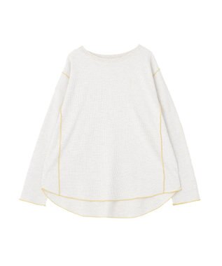 AMERICAN HOLIC 【WEB限定】ワッフル配色メロープルオーバー Oatmeal