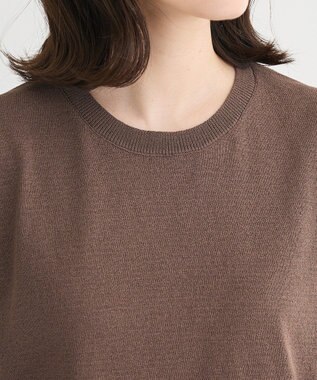 Green Parks ・Ｐｅｔｉｔ　Ｆｌｅｕｒ　ノースリリネンライクニット Charcoal Gray