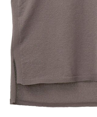 Green Parks ・Ｐｅｔｉｔ　Ｆｌｅｕｒ　ノースリリネンライクニット Charcoal Gray