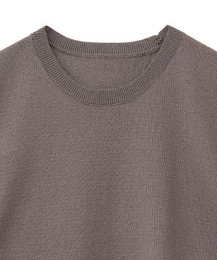 Green Parks ・Ｐｅｔｉｔ　Ｆｌｅｕｒ　ノースリリネンライクニット Charcoal Gray