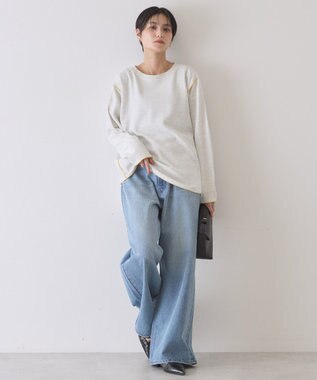 AMERICAN HOLIC 【WEB限定】ワッフル配色メロープルオーバー Oatmeal