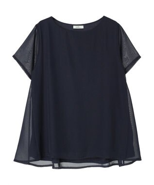 earth music&ecology シアードッキングＡラインチュニック Navy