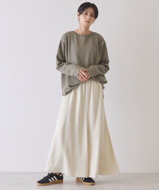 AMERICAN HOLIC 【WEB限定】ワッフル配色メロープルオーバー Khaki