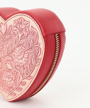 GRACE CONTINENTAL 【Valentine】Heart pouch ピンク