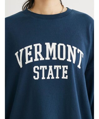 Green Parks アソートロゴ裏毛プルオーバー Navy