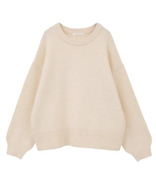 Green Parks ｆｕｗａっと袖パフニットプルオーバー Ecru