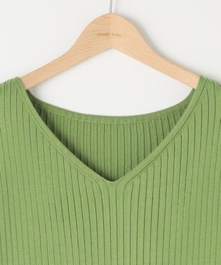 SHARE PARK LADIES 【セットアイテム】レーヨンナイロンニットワンピース グリーン系