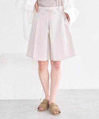 earth music&ecology 【セットアップ対応】ウエストリボンバミューダパンツ