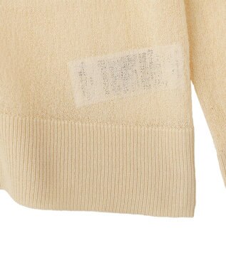 CRAFT STANDARD BOUTIQUE シアージョーゼットニットカーディガン Light Beige