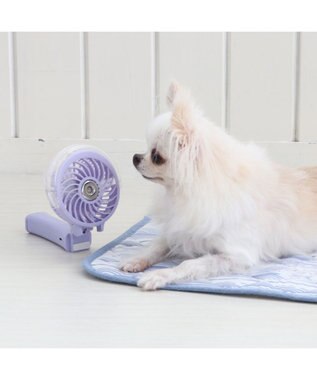 PET PARADISE 〔2023年モデル〕 ミニ 扇風機 ミスト ハンディファン 《ラベンダー》 ラベンダー