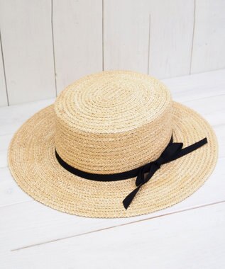 石田製帽 花麦ｘマニラ麻 キャノチエ ナチュラル