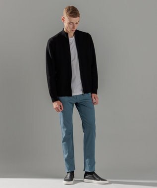 JOSEPH HOMME 【イージーケア】 ヴィスコースリンクス　ジップアップカーディガン ブラック系