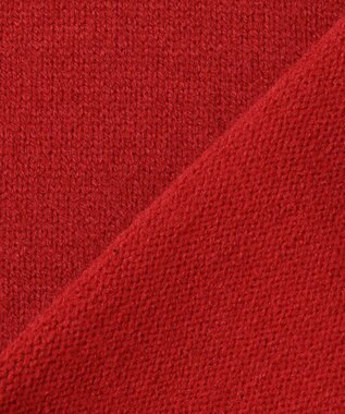 ANY SIS 【洗える・2SET】ボリューム ニット × スエードライク スカート セット レッド×ライトベージュ