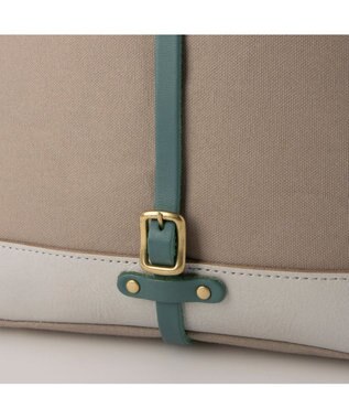 UNBILLION ペルケ perche / 姫路レザー×パラフィンキャンバス2wayトートS ライトグレー