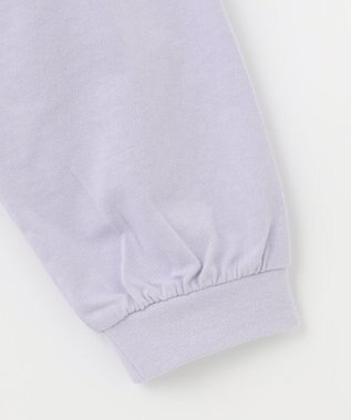ANY KIDS フォトプリント 長袖 Ｔシャツ ラベンダー×イヌ