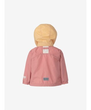 HELLY HANSEN 【はっ水・高視認性・クイックフリー・記名ラベル付・フード取り外し可】ベビー ヴォーゲンジャケット アネモネピンク×アイボリー