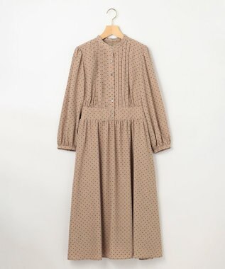 組曲 【WEB限定】ドットフロッキー ワンピース ベージュ系5