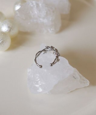 Tiaclasse 【選べる3種類】プラントモチーフイヤーカフ シルバーC