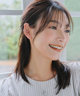 Tiaclasse 【選べる3種類】プラントモチーフイヤーカフ シルバーC