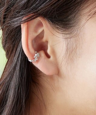 Tiaclasse 【選べる3種類】プラントモチーフイヤーカフ シルバーC