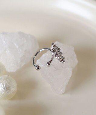 Tiaclasse 【選べる3種類】プラントモチーフイヤーカフ シルバーＡ