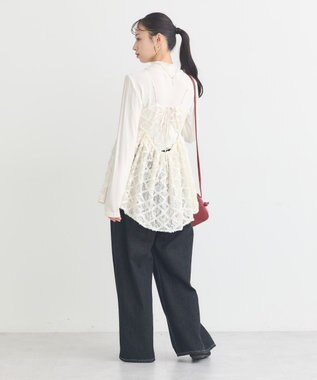 earth music&ecology 【予約】フリンジレースキャミビスチェ ブラック