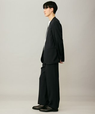 UNFILO MENS ウーリーノ 2タックスラックス ネイビー