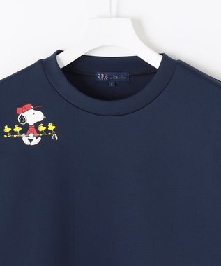 23区GOLF 【MEN】『PEANUTS』コラボプリントトレーナー ネイビー系