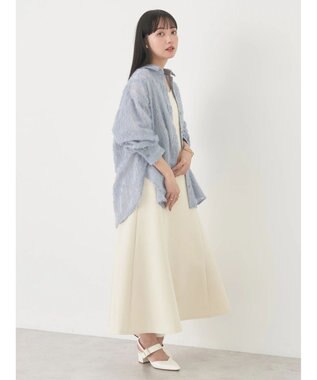 earth music&ecology ジャガードシャツ Blue