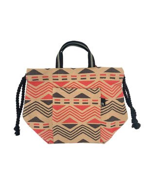 ROOTOTE 1241【巾着タイプ】LT.デリ.エスニックパターン-A 02：ジグザグ