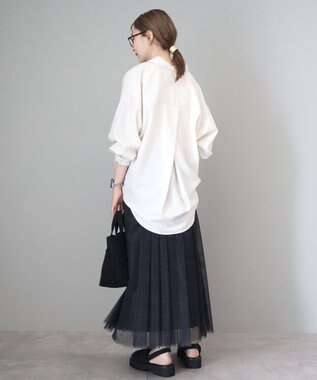 AMERICAN HOLIC イージーケアバックタックシャツ Ivory