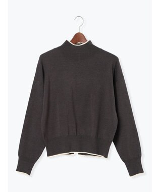 Te chichi バックパールニット チャコールグレー