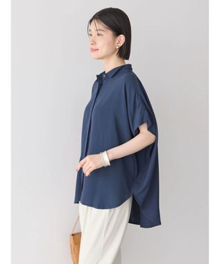 AMERICAN HOLIC サラックールフレンチスリーブシャツ Navy