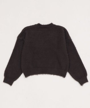 WEGO シャギーニットプルオーバー ブラック中濃色