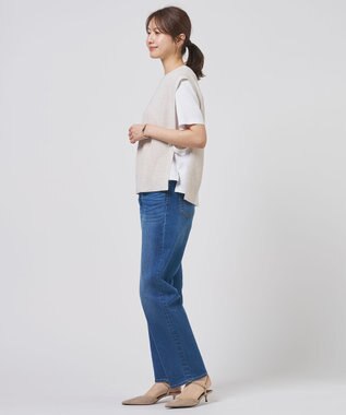 J.PRESS LADIES Vis/Pe スパーク ニット ベスト ナチュラル系