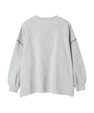 Green Parks ・ＲＡＹ　ＣＡＳＳＩＮ　ロゴｐｔカラーステッチスウェット Gray Mixture