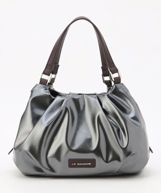 LA BAGAGERIE ソフトエナメル2WAYハンドバッグ Sサイズ