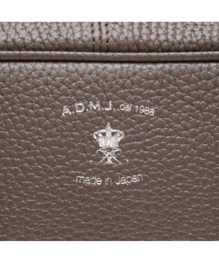 A.D.M.J. 牛革 ボストンバッグ 28cm※SILVER金具 AKASUMI
