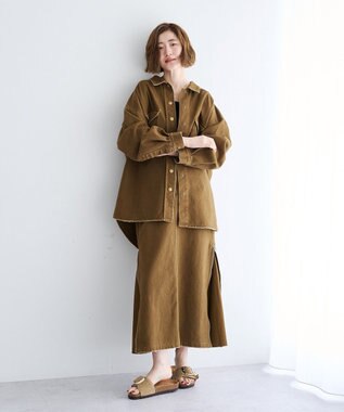 YECCA VECCA コインフリンジオーバージャケット Camel