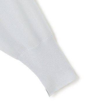 23区 S 【洗える】シャイニーシアー ドルマンスリーブ カーディガン スカイブルー系