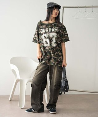 WEGO ２WAYグラフィックワンショルBIGT 柄4